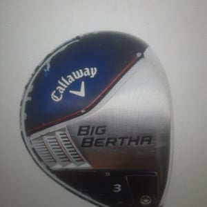 Used Men's 2014 Callaway Big Bertha Right Handed Fairway Wood Senior Flex 3 Wood