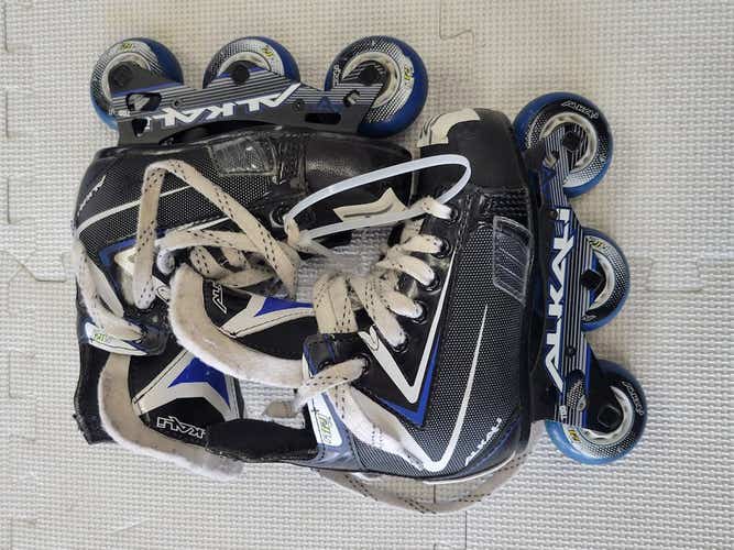 Used Alkali Rpd Lite Youth 10.0 Roller Hockey Skates