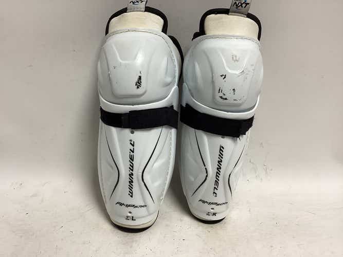 Used Winnwell Amp500 9" Hockey Shin Guards