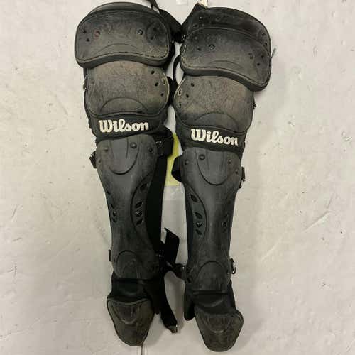 Used Wilson Wta3542bl14 Junior Catcher's Leg Guards