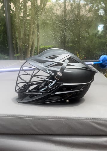 Matte Black Cascade XRS Pro Lacrosse Helmet