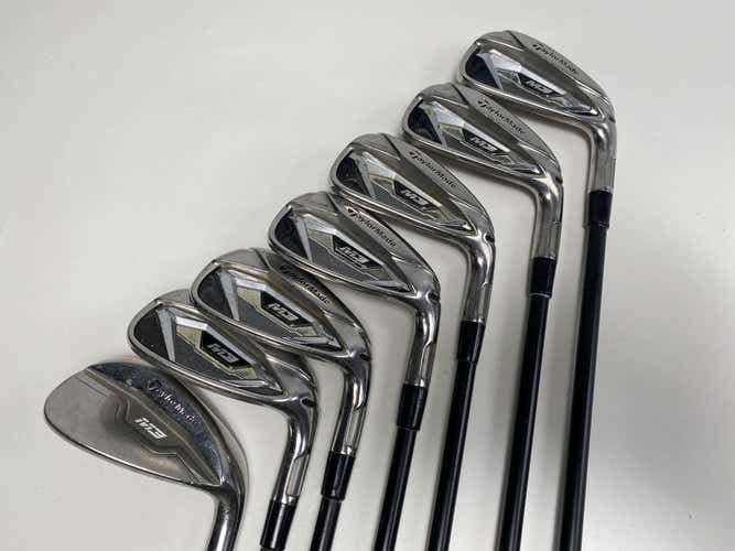 TaylorMade M3 Iron Set 5-PW+AW KBS Tour Graphite Iron TGI 80 Stiff Graphite RH