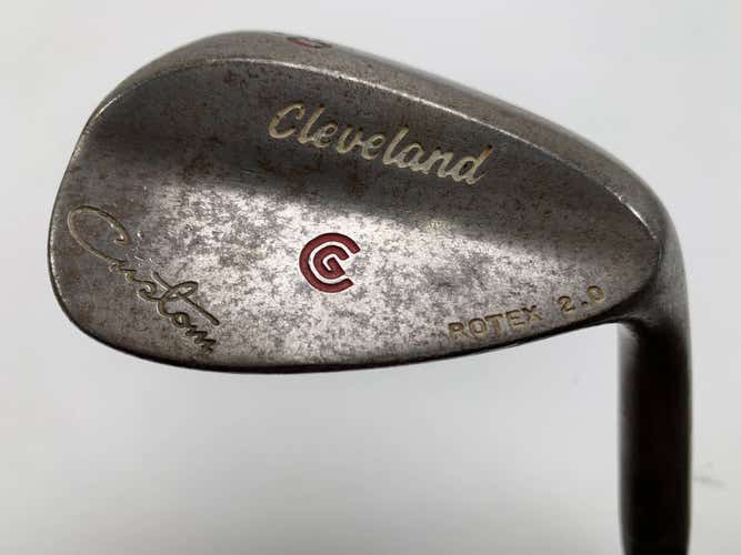 Cleveland Rotex 2.0 Custom Raw Lob Wedge LW 60* Tour C-Taper 125g Stiff Plus RH