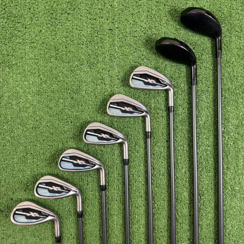 READ Callaway Ladies XR Hybrid Iron Combo Set 4H 5H 6-PW SW Project X 4.0 Womens