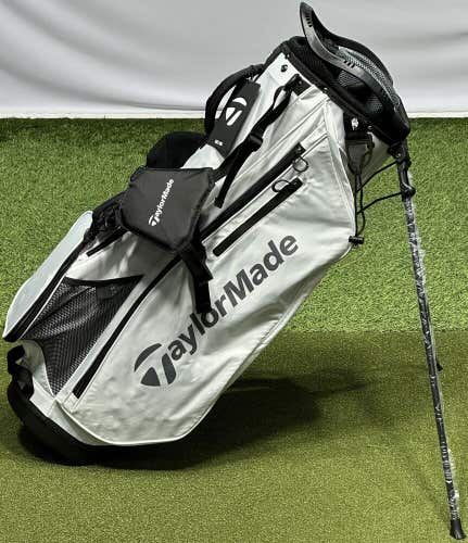 TaylorMade 2023 Pro Stand Carry 8-Way Golf Bag WHITE w/ Rain Hood New #93228