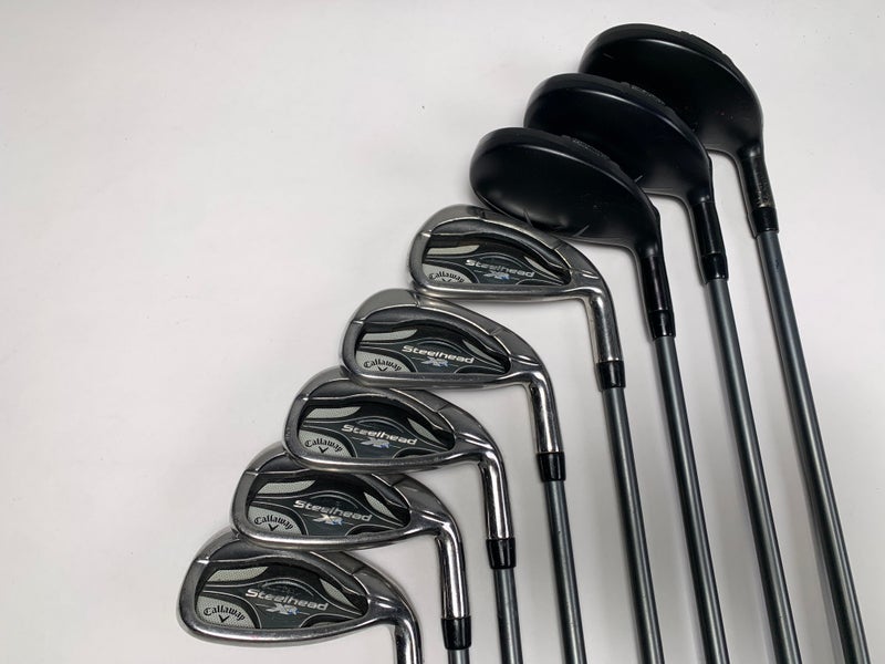 Callaway Steelhead XR Combo Hybrid Iron Set 3-PW Ozik Program F15 60g Regular RH
