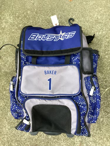 Blue & Gray Used Boombah Bags & Batpacks Player Rolling