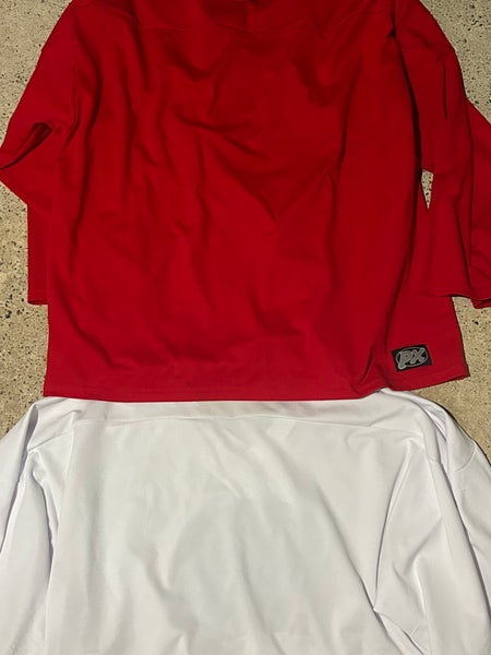 RED AND WHITE PRACTICE JERSEYS TEAM EDITION