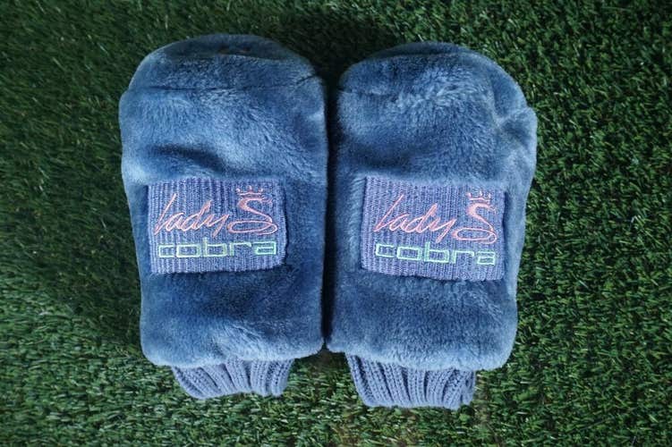 LADY COBRA GOLF 2 HEADCOVER SET FAIRWAY WOODS BLUE / PINK ~ L@@K!!