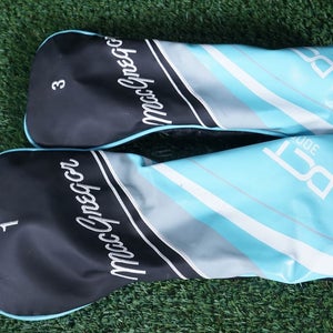 MACGREGOR DCT 3000 2 HEADCOVER SET DRIVER + 3 WOOD BLACK / BLUE / WHITE ~ L@@K!!