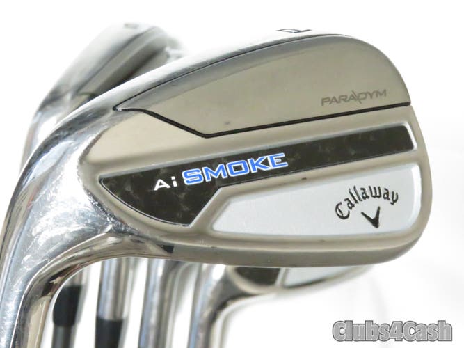 Callaway Paradaym Smoke AI irons Cypher Sixty 5.5 Regular 5-P +¾" TALL  LEFT LH