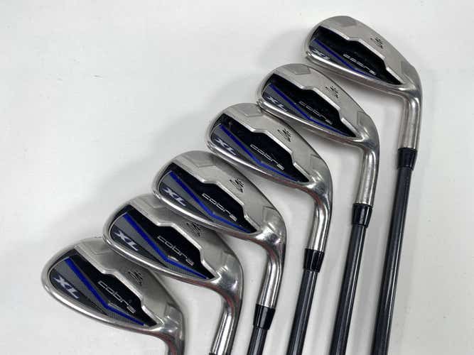 Cobra XL Iron Set 6-PW+SW Senior Graphite Mens RH Undersize Grips