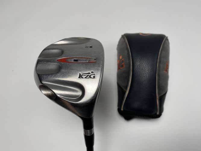 KZG CF2 3 Fairway Wood 15* Fujikura E Fit-On 150 Regular Graphite Mens RH HC