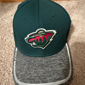 Used Minnesota Wild Medium/Large New Era Hat