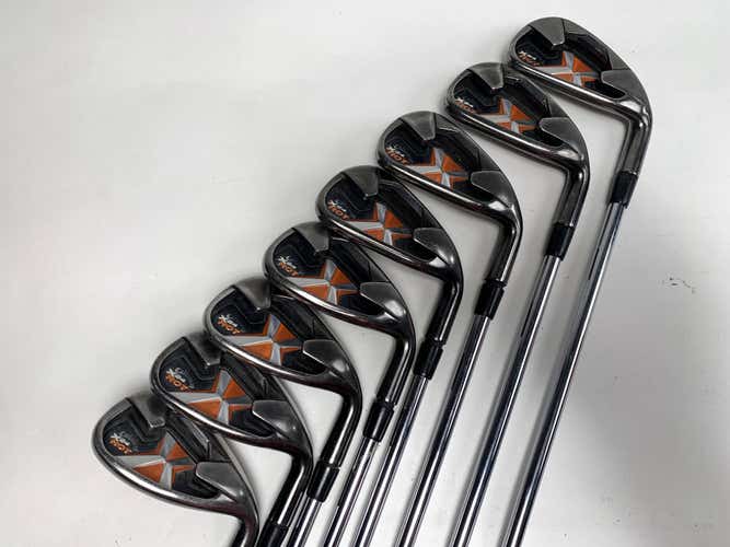 Callaway X-24 Hot Iron Set 4-PW+AW 2* Up Uniflex Steel Mens RH