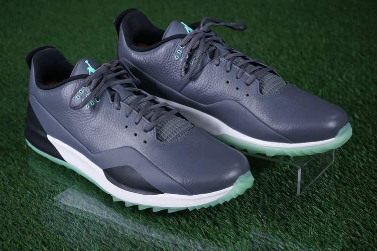 NIKE JORDAN ADG 3 MENS 13 GOLF SHOES, GRAY GREEN GLOW ~ CW7242-002