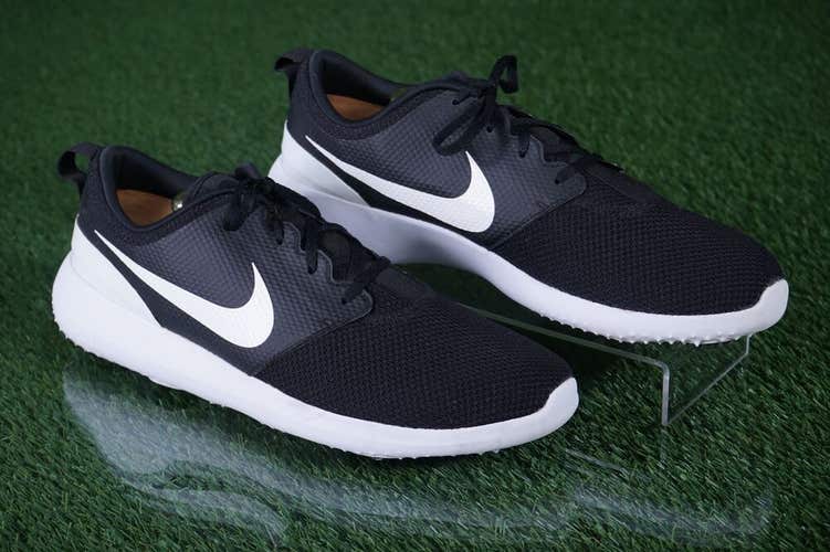 NIKE ROSHE MEN'S 13 GOLF SHOES, BLACK / WHITE ~ AA1837-001 ~ L@@K!!