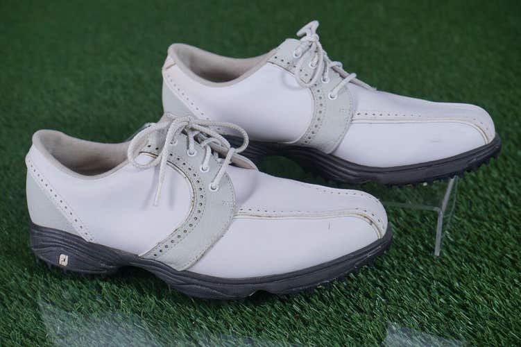 FOOTJOY GREENJOYS WOMEN'S 8.5M GOLF SHOES, WHITE ~ 48357 ~ L@@K!!