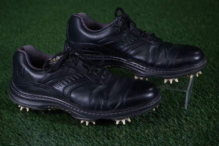 FOOTJOY CONTOUR CASUAL SERIES MEN'S 7M GOLF SHOES, BLACK ~ 54018 ~ L@@K!!