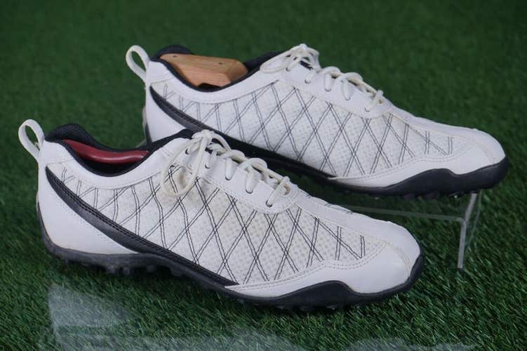 FOOTJOY SUPERLITES WOMEN'S 9M GOLF SHOES, WHITE / BLACK ~ 98951 ~ L@@K!!