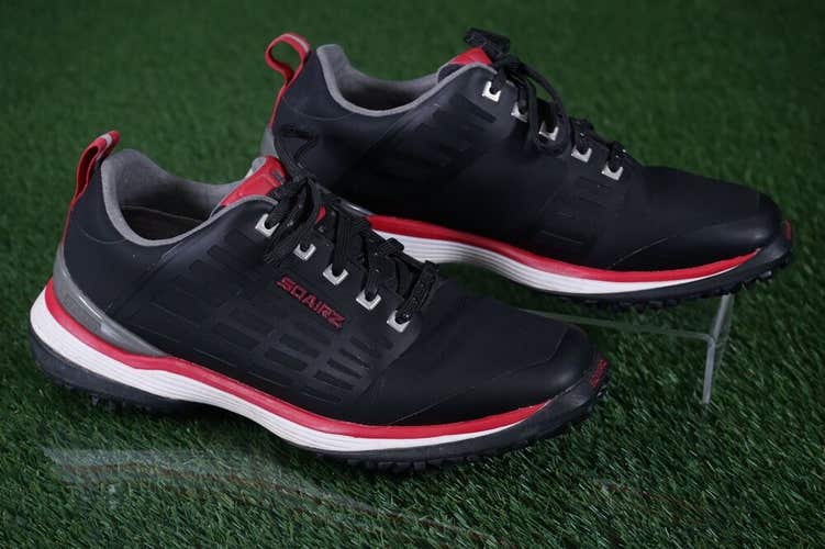 SQAIRZ ARROW MEN'S 7 GOLF SHOES, BLACK / RED ~ L@@K!!