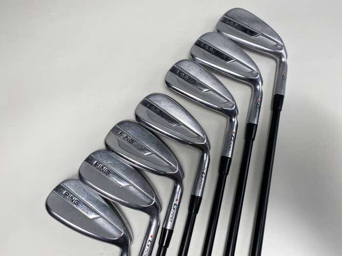 Ping G700 Iron Set 5-PW+UW Orange Dot 2* Flat Alta CB AWT Soft Regular Senior RH