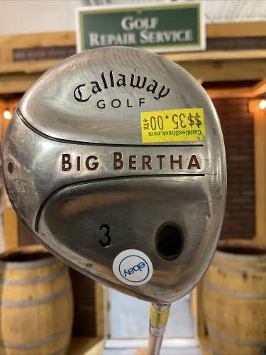 Callaway Big Bertha #3 Fairway Wood Golf Club UniFlex Steel Shaft MRH