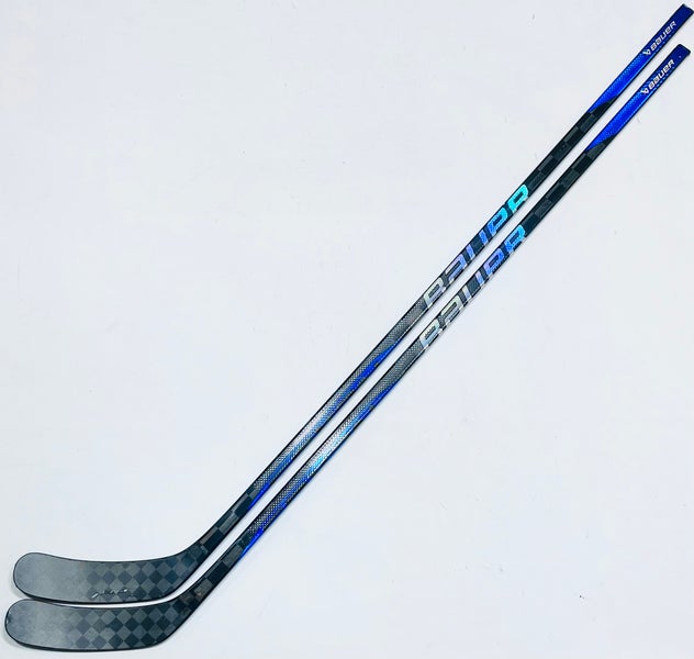 2 Pack Custom Blue Bauer Nexus SYNC Hockey Stick-RH-87 Flex-P92M-Grip W/ Full Tactile