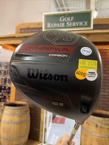 Wilson DYNAPWR Carbon 10.5° Driver Golf Club Stiff Flex Graphite Shaft MRH