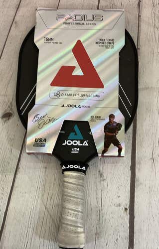 Joola Ben Johns Radius 16MM Pickleball Paddle Carbon Grip Surface Black Gray