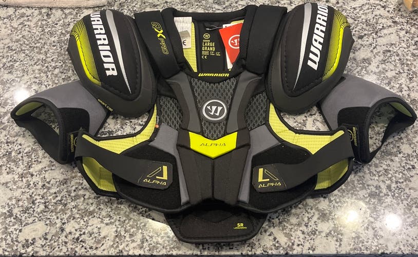 New Large Warrior Pro Stock Alpha QX Pro Shoulder Pads