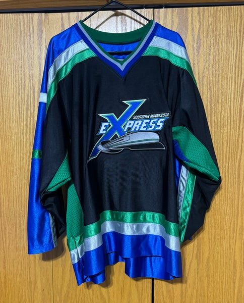 Used authentic Southern Minnesota Express hockey jersey senior size 48