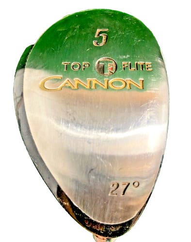 Top Flite Golf Cannon 5 Hybrid 27* RH Men's Regular Graphite 38 Inches New Grip