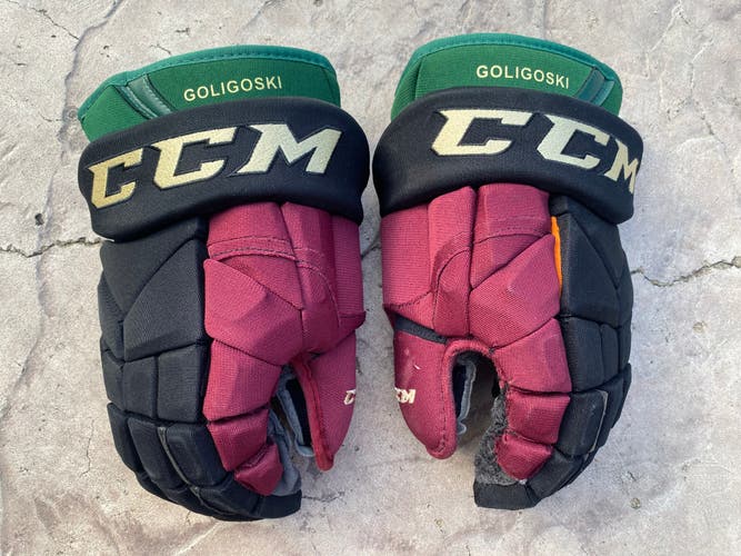 CCM JetSpeed FT1 Pro Stock 14" Hockey Gloves GOLIGOSKI COYOTES  81207 RM