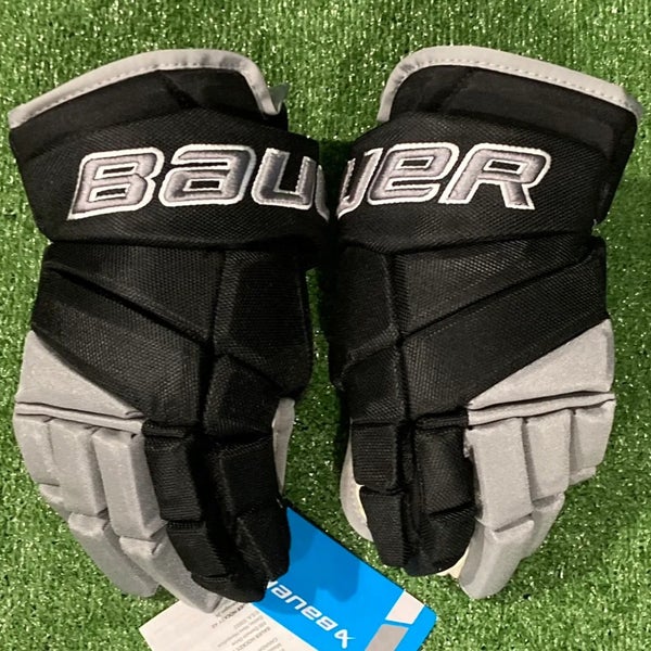 New Black Senior Bauer Vapor Pro Providence Hockey Club Team Return Gloves 14"