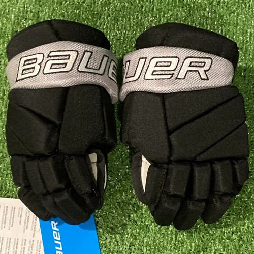 New Black Youth Bauer Vapor Team Providence Hockey Club Team Return Gloves 9"