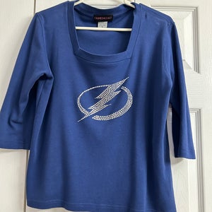 Tampa Bay Lightning Vintage Square Neck Ladies 1/2 sleeve shirt