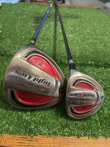 Adams Tight Lies TL914 Woods Set Driver And 5 Wood Regular Graphite Shafts