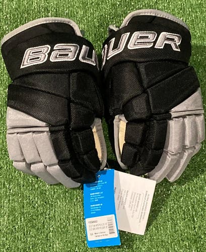 New Black Junior Bauer Vapor Pro Team Providence Hockey Club Team Return Gloves 12"