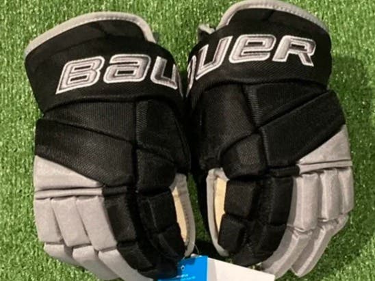 New Black Junior Bauer Vapor Pro Team Providence Hockey Club Team Return Gloves 12"