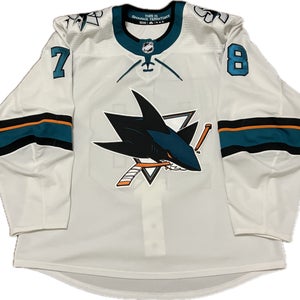 San Jose Sharks Evan Weinger TI Adidas MiC NHL Hockey Jersey Size 56