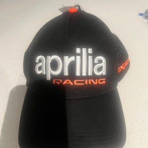 New Black Aprilia Motorcycle Hat