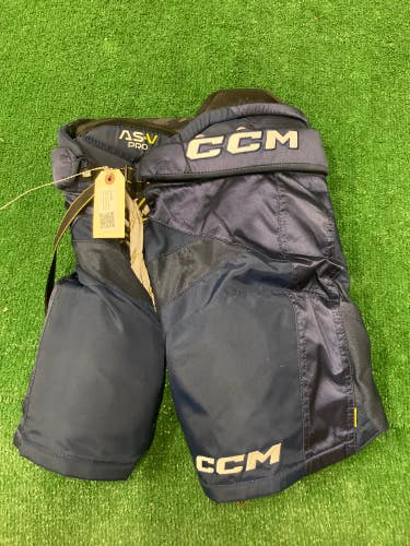 Blue Used Junior Medium CCM Tacks AS-V Pro Hockey Pants