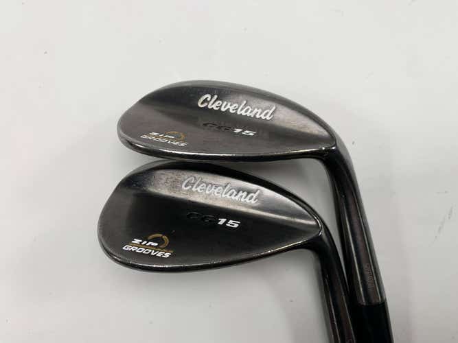 Cleveland CG15 Black Pearl Wedge Set 52* 10 | 60* 12 Traction Wedge Steel RH