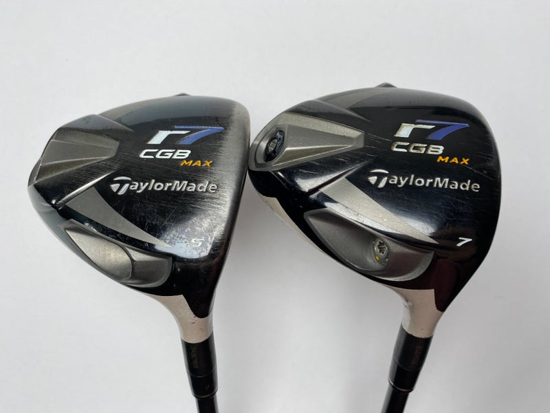 Taylormade R7 CGB Max 5 & 7 Fairway Wood Set 18* 21* REAX Fairway 45g Ladies RH