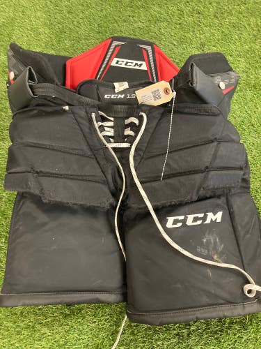 Black Used Intermediate Large CCM Axis 1.9 Hockey Goalie Pants