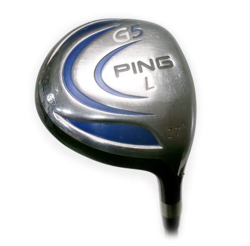 Ping G5 L 27* Fairway Wood Graphite Ping TFC 100 F Regular Flex