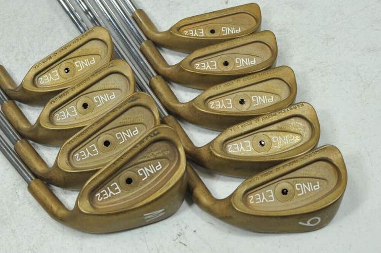 Ping Eye 2 Beryllium Copper 2-W Iron Set Black Dot Right Stiff Steel MINT#179199