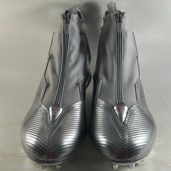 Adidas Nasty Fly NC State Wolfpack Football Cleats Gray Size Mens 13 HQ6405