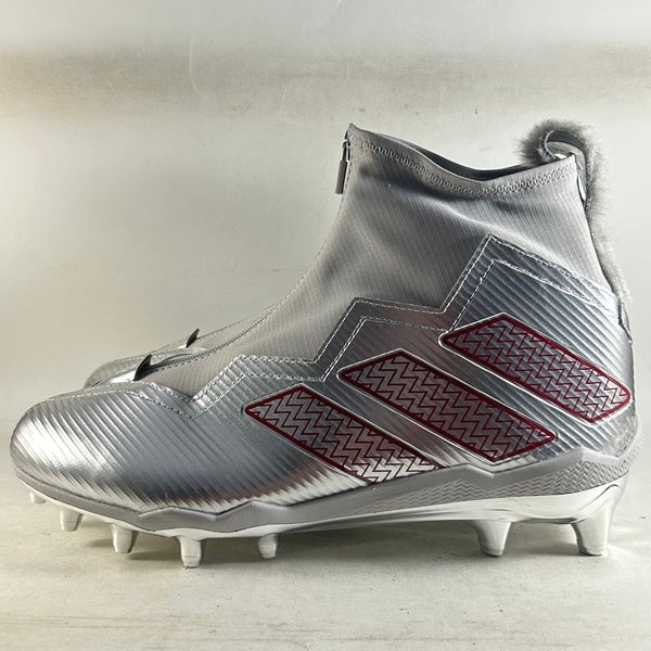 Adidas Nasty Fly NC State Wolfpack Football Cleats Gray Size Mens 13 HQ6405